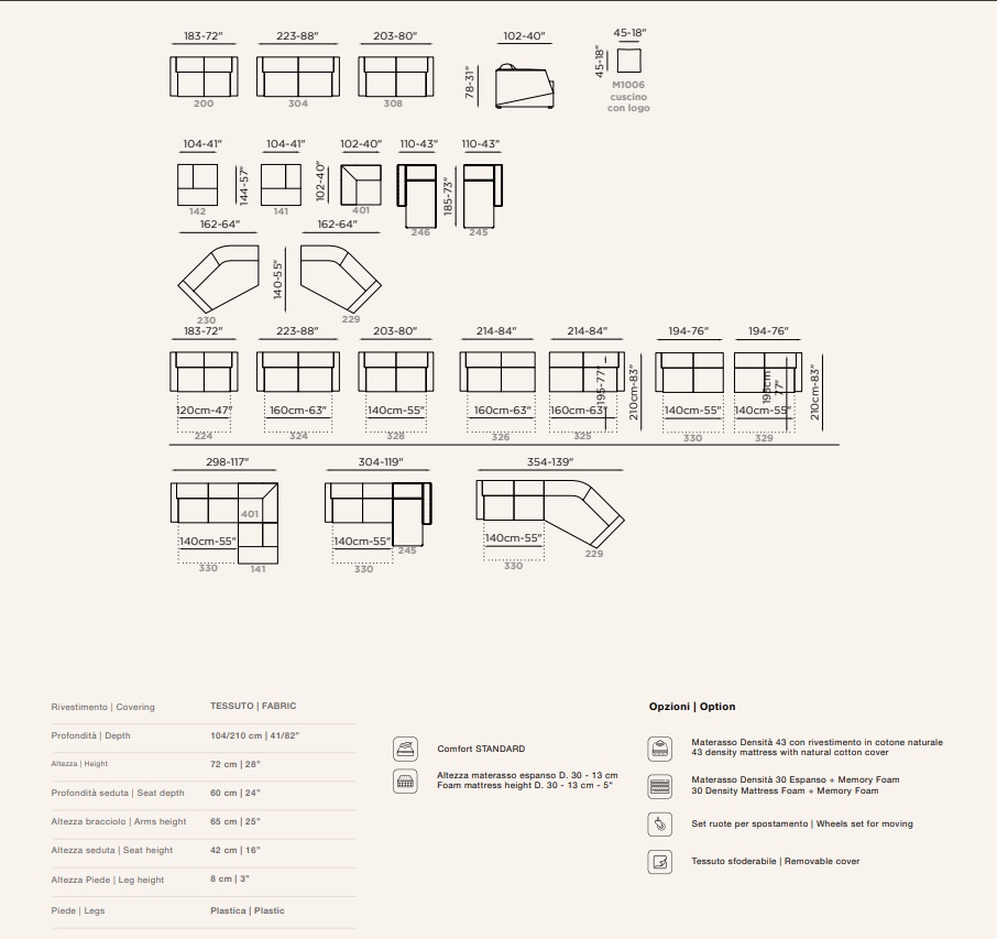 Canto Design Sofa Bed By Franco Ferri