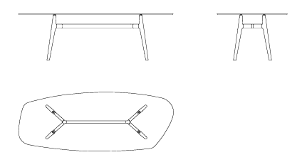 Lewood organic shaped top