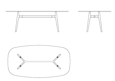 Lewood table oval shaped