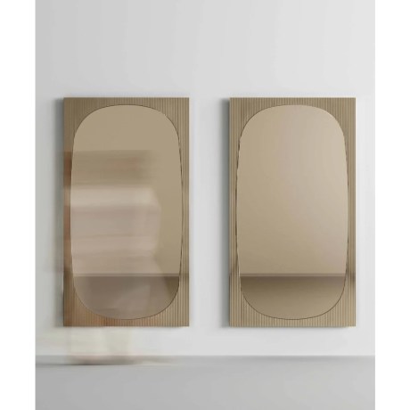 Ζεύγος μπρονζέ παραλληλόγραμμων καθρεφτών Bands Tonelli