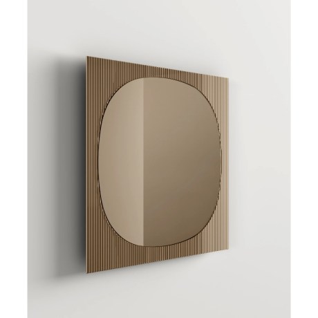 Μπρονζέ καθρέφτης Bands Square Tonelli Design