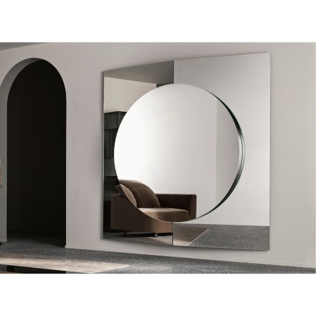 Τετράγωνος καθρέφτης Central Tonelli διάφανο φινίρισμα