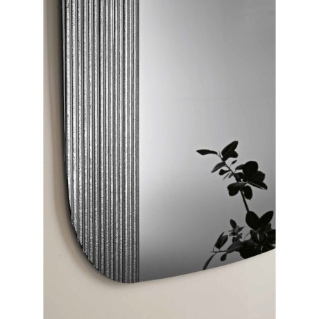 Φιμέ καθρέφτης Eris με κάθετο ριγέ ένθετο γυαλί OIKADE