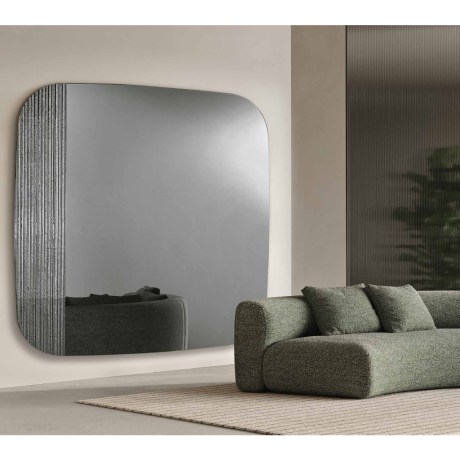 Καθρέφτης Eris smoked finish με luxury ριγέ κρύσταλλο OIKADE