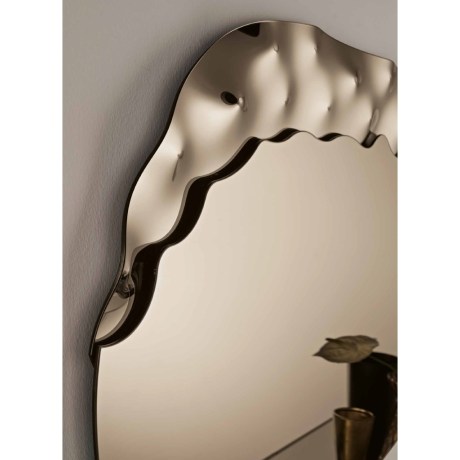 Κοντινή λήψη στην ένωση καθρέφτη και κυματιστού γυαλιού Fuji