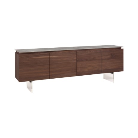 Καρυδιά καπλαμάς | Grain Plex Cer detail | MaxFine Ceramic Calacatta | Walnut veneer