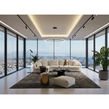 Καναπές JAMES Corner Μοντέρνο Design 3 Βάθη Πανοραμική Θέα