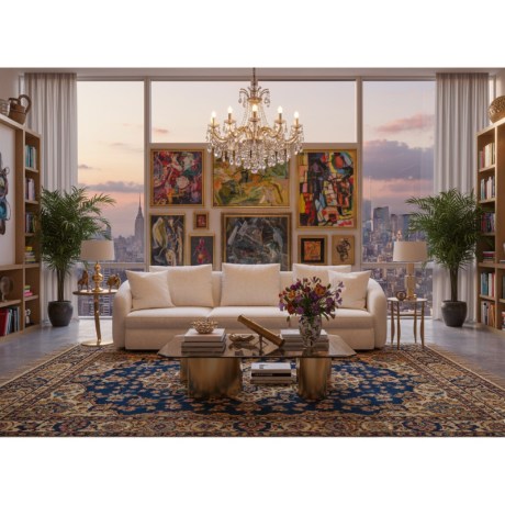 Καναπές JAMES Art Deco Λευκός Πολυτελής Καμπυλωτός Σχεδιασμός