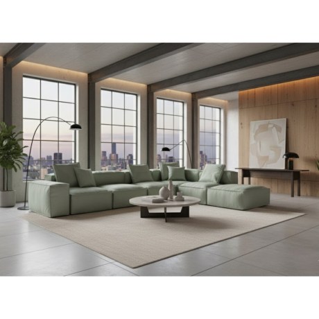 Καναπές BOX, βαθύ κάθισμα 110 εκ., πούπουλα, άνεση, minimal