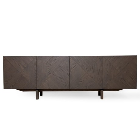 GILL Showroom Sideboard oak sale 240cm geometric design