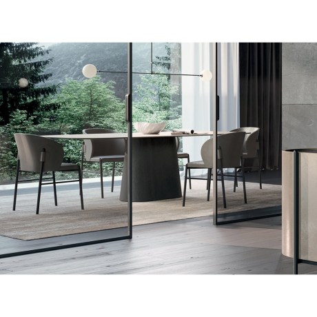 modern-dining-table-central-base-Koniko-by-Dallagnese