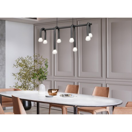 Φωτιστικό Delori Ράγα Viokef | Τραπεζαρίας | Μαύρο μέταλλο | 