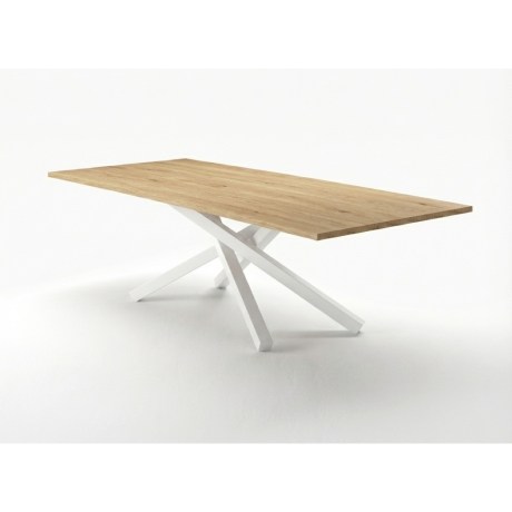 Τραπέζι Pechino της Midj, σταθερή βάση Χ, ιταλική ποιότητα.