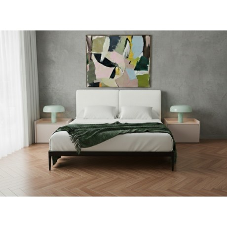 Κρεβατοκάμαρα Soul και Spirit Κομοδίνο, χαμηλό, γκρι λάκα, minimal set