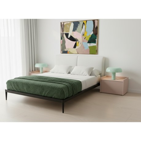 Κομοδίνο Spirit, χαμηλό, μοντέρνο, σώμα καπλαμά ξύλου, minimal