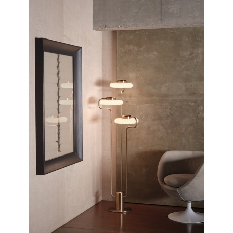 Φωτιστικό Δαπέδου Tratto Χρυσό, Statement Piece, LED, Σύγχρονη διακόσμηση